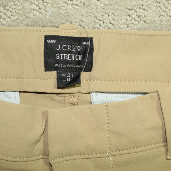 NWOT J.Crew Mens Stretch Flex Land Water Shorts Tan Size 31 x 9 - Picture 5 of 5